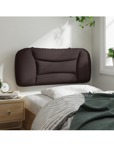 Cuscino Testiera Marrone Scuro 90 cm in Tessuto