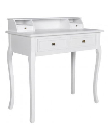 Tavolino da Trucco Moderno Mobiletto Make Up Bianco