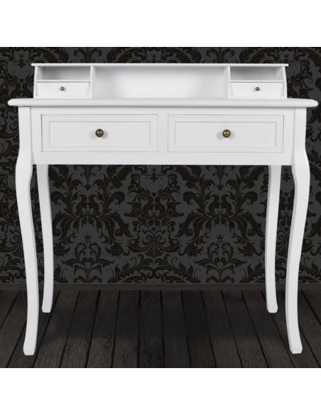 Tavolino da Trucco Moderno Mobiletto Make Up Bianco