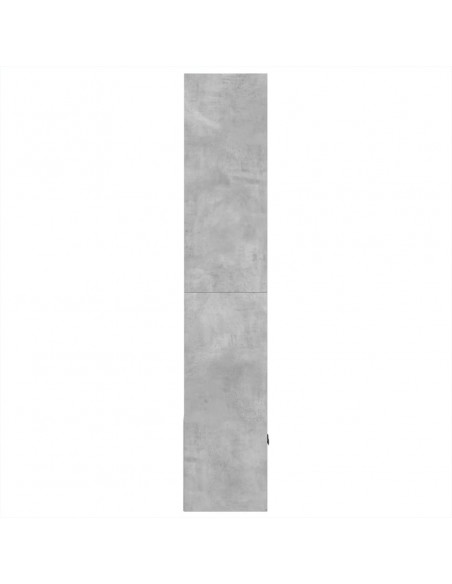 Libreria Grigio Cemento 70x36x189 cm in Legno Multistrato