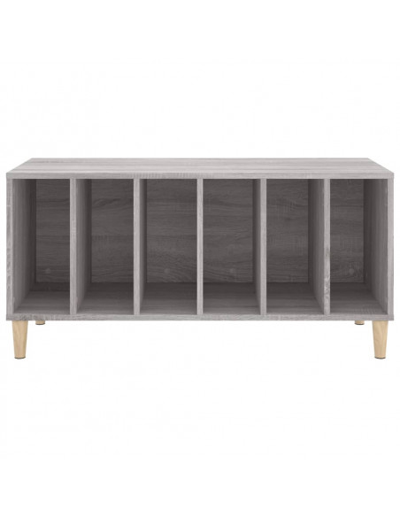 Mobile Porta Dischi Grigio Sonoma 100x38x48cm Legno Multistrato