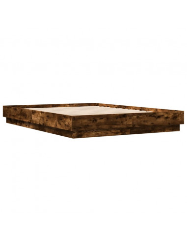 Giroletto con Luci LED Rovere Fumo 140x200 cm