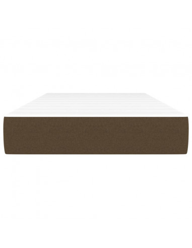 Materasso a Molle Insacchettate Marrone Scuro 80x200x20 cm