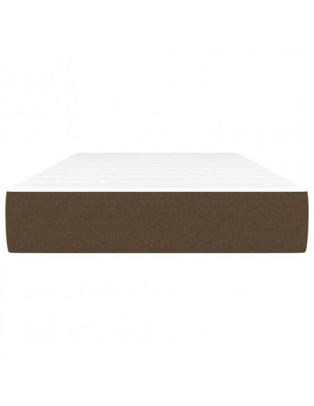 Materasso a Molle Insacchettate Marrone Scuro 80x200x20 cm