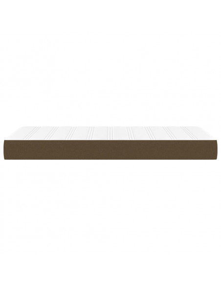 Materasso a Molle Insacchettate Marrone Scuro 80x200x20 cm