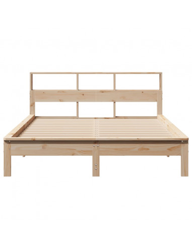 Letto senza Materasso 160x200 cm in Legno Massello di Pino