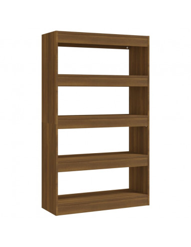 Libreria/Divisorio Rovere Marrone 80x30x135 cm in Truciolato