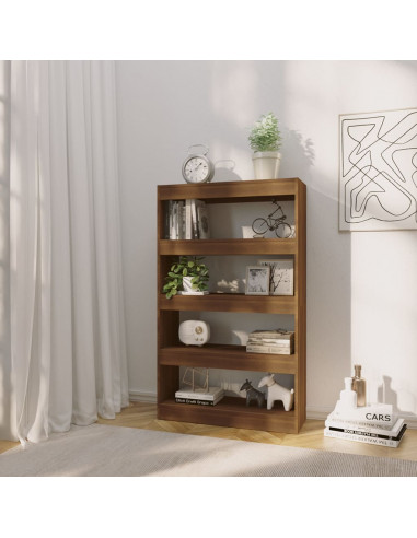 Libreria/Divisorio Rovere Marrone 80x30x135 cm in Truciolato