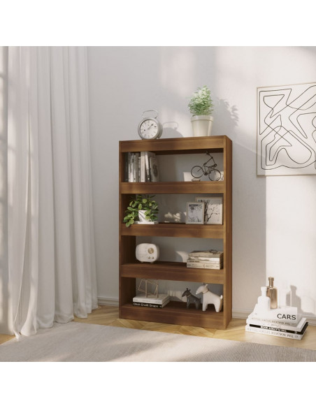 Libreria/Divisorio Rovere Marrone 80x30x135 cm in Truciolato