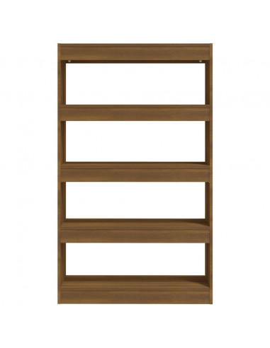 Libreria/Divisorio Rovere Marrone 80x30x135 cm in Truciolato