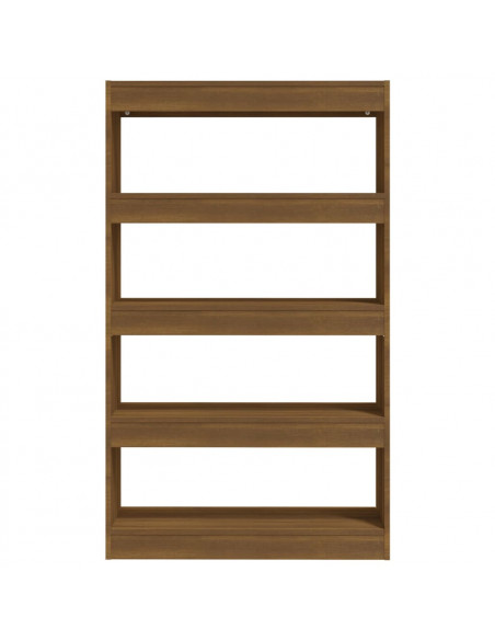Libreria/Divisorio Rovere Marrone 80x30x135 cm in Truciolato