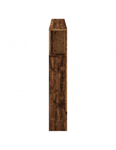 Testiera LED Legno Antico 180x18,5x103,5 cm Legno Multistrato