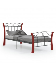 Giroletto Nero in Metallo 90x200 cm 2