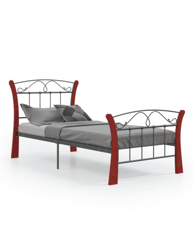 Giroletto Nero in Metallo 90x200 cm