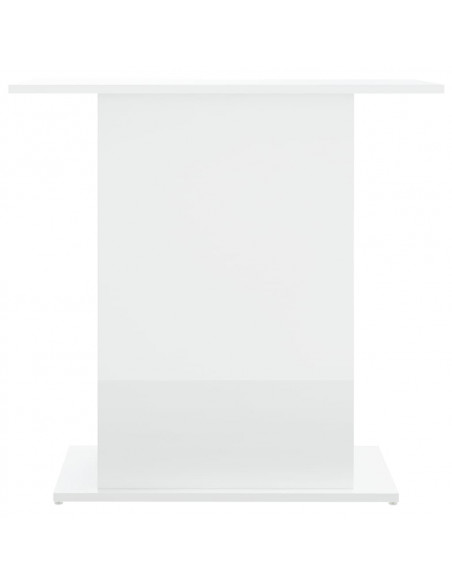 Supporto Acquario 75x36x72,5 cm Legno Multistrato Bianco Lucido