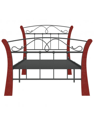 Giroletto Nero in Metallo 90x200 cm