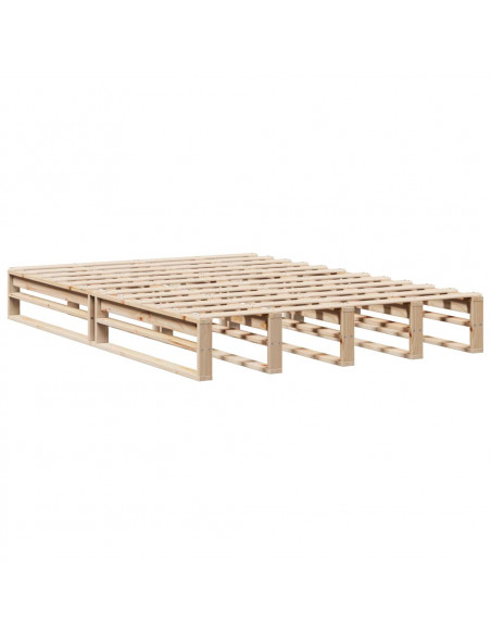 Letto senza Materasso 120x200 cm in Legno Massello di Pino