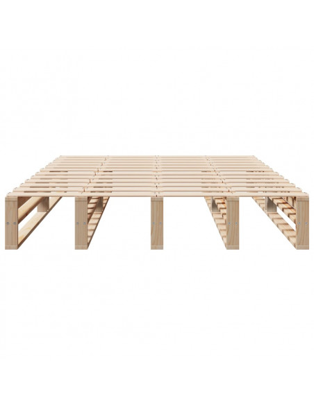 Letto senza Materasso 120x200 cm in Legno Massello di Pino