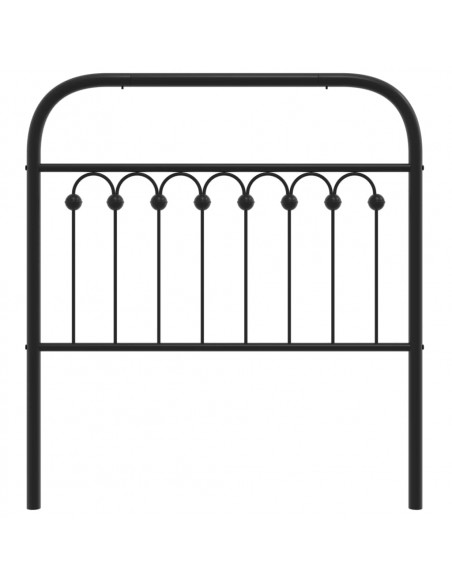 Testiera in Metallo Nero 90 cm