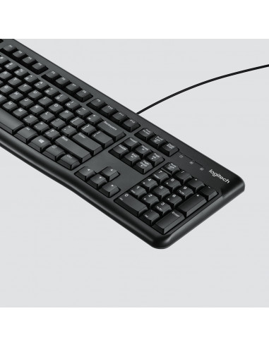 Logitech Desktop MK120 tastiera Mouse incluso USB QWERTZ Svizzere Nero