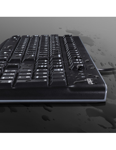 Logitech Desktop MK120 tastiera Mouse incluso USB QWERTZ Svizzere Nero