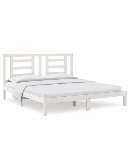Giroletto Bianco in Legno Massello 180x200 cm Super King