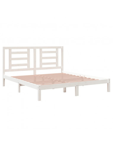 Giroletto Bianco in Legno Massello 180x200 cm Super King