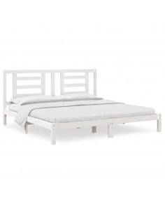 Giroletto Bianco in Legno Massello di Pino 200x200 cm 2