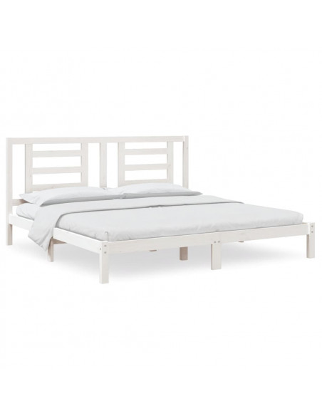 Giroletto Bianco in Legno Massello di Pino 200x200 cm