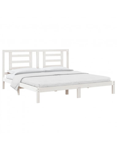 Giroletto Bianco in Legno Massello di Pino 200x200 cm