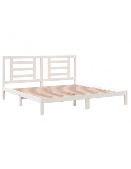 Giroletto Bianco in Legno Massello di Pino 200x200 cm