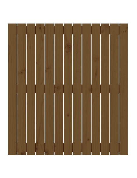 Testiera da Parete Miele 82,5x3x90cm in Legno Massello di Pino