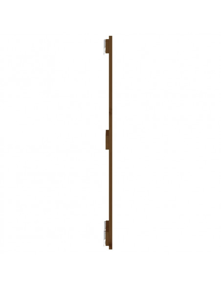 Testiera da Parete Miele 82,5x3x90cm in Legno Massello di Pino