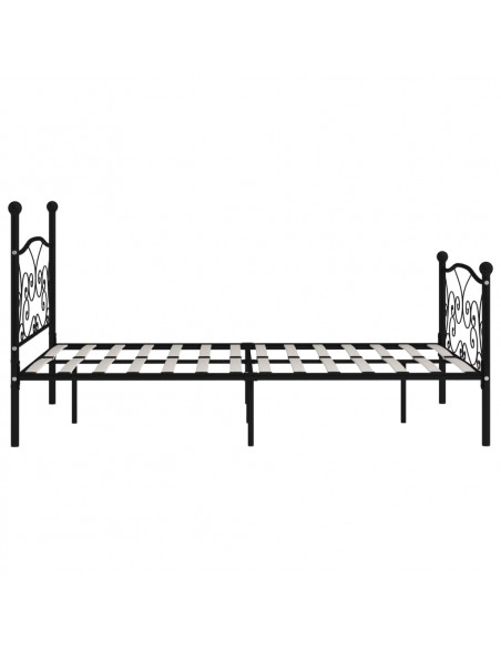 Giroletto con Doghe Nero in Metallo 120x200 cm