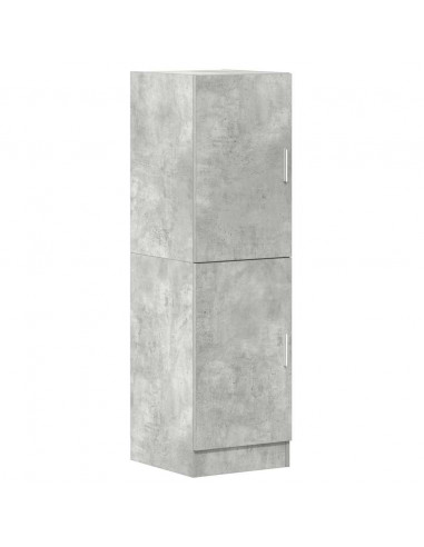 Set di Mobili da Cucina 2 pz Grigio Cemento in Truciolato