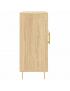 Credenza Rovere Sonoma 90x34x80 cm in Legno Multistrato 2
