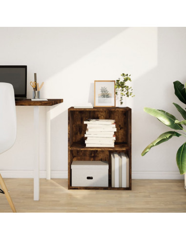 Libreria Rovere Fumo 60x30x77 cm in Legno Multistrato