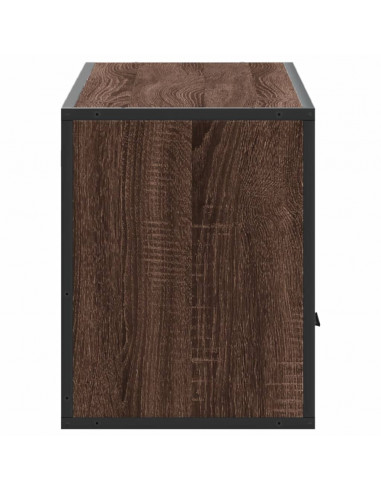 Mobile TV Rovere Marrone 100x31x39,5 cm in Truciolato e Metallo