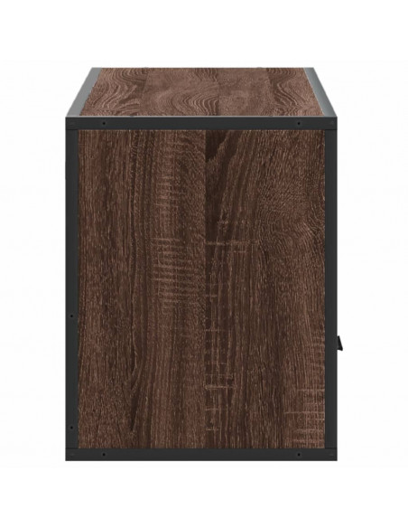 Mobile TV Rovere Marrone 100x31x39,5 cm in Truciolato e Metallo