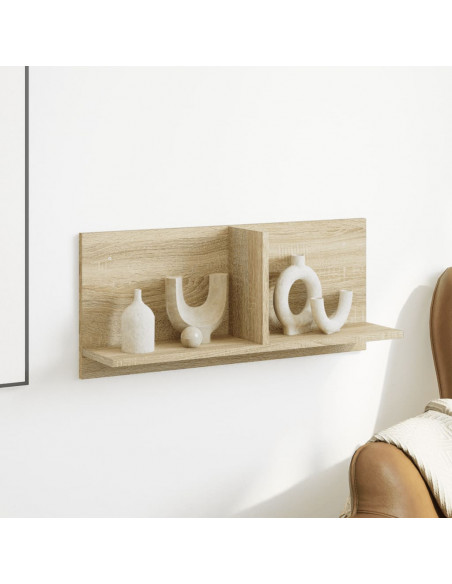 Mobile a Parete 70x16,5x30cm Rovere Sonoma in Legno Multistrato