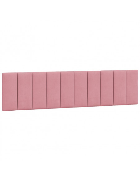 Cuscino Testiera Rosa 200 cm in Velluto