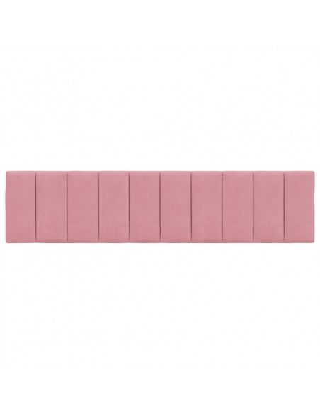 Cuscino Testiera Rosa 200 cm in Velluto