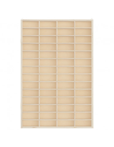 Mobili con Vetrina Parete con 56 Scomparti 40x4,5x60 cm