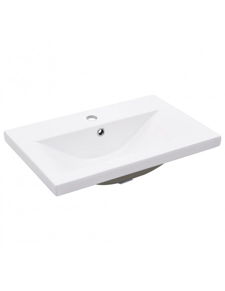 Set Mobili da Bagno 5 pz Rovere Sonoma in Legno Multistrato