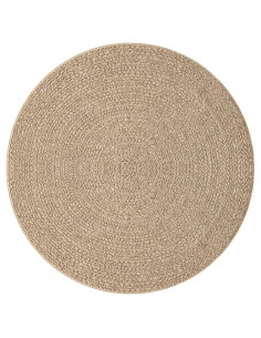 Tappeto ZIZUR Ø 200 cm Aspetto Iuta per Interni ed Esterni 2
