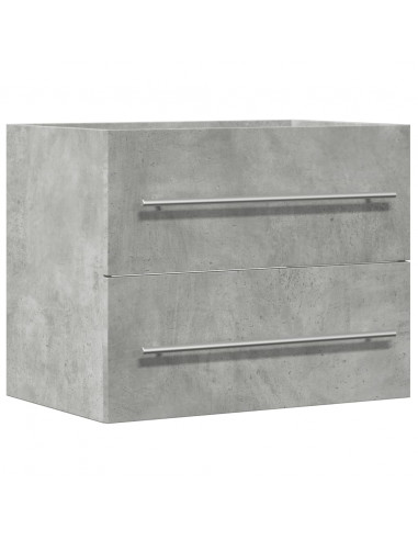 Mobile Lavabo Grigio Cemento 60x38,5x48 cm in Legno Multistrato