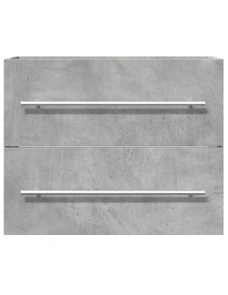 Mobile Lavabo Grigio Cemento 60x38,5x48 cm in Legno Multistrato