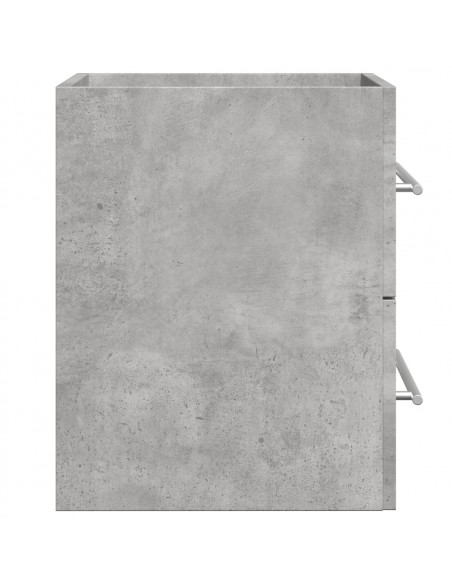 Mobile Lavabo Grigio Cemento 60x38,5x48 cm in Legno Multistrato