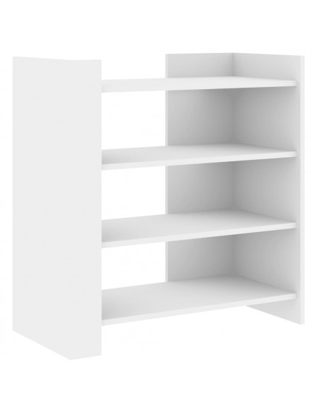 Credenza Bianca 73,5x35x75 cm in Legno Multistrato