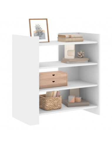 Credenza Bianca 73,5x35x75 cm in Legno Multistrato